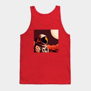 Astronaut on Mars Tank Top